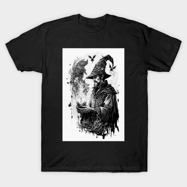 The Arcane Magus T-Shirt by UVCottage